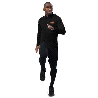 Embroidered Adidas Quarter zip pullover
