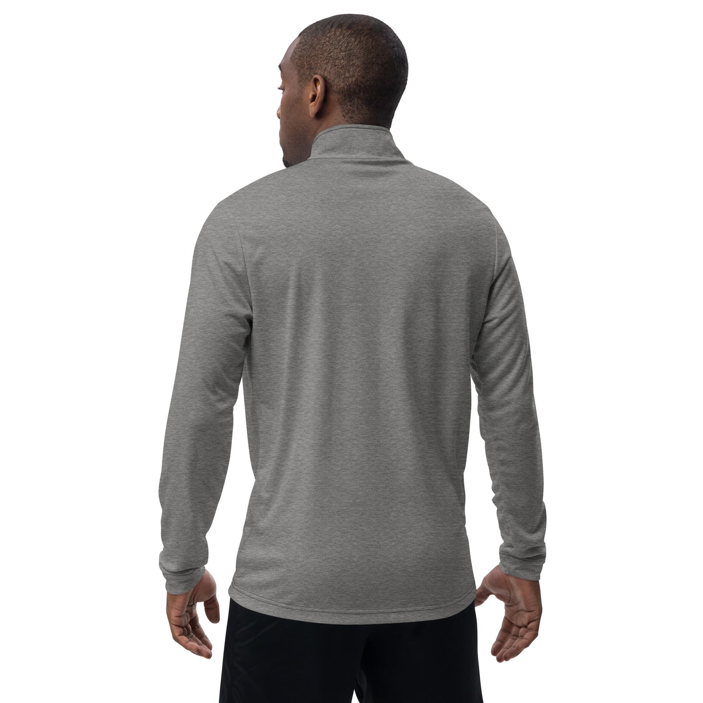 Embroidered Adidas Quarter zip pullover