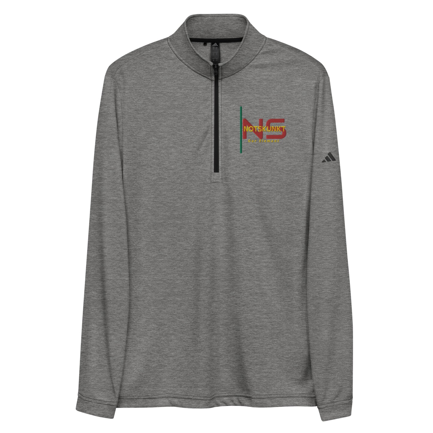 Embroidered Adidas Quarter zip pullover