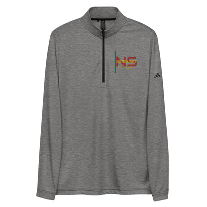Embroidered Adidas Quarter zip pullover