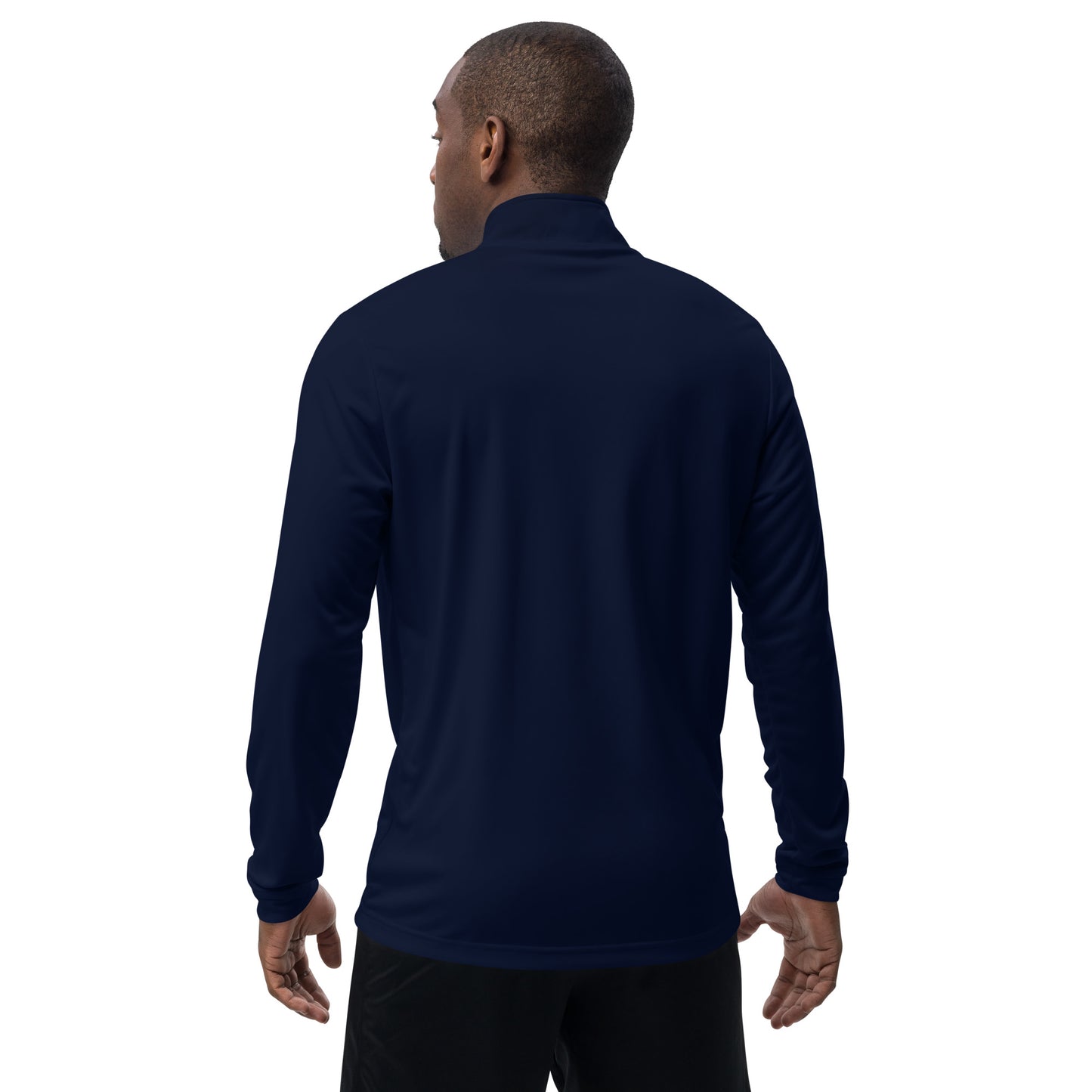 Embroidered Adidas Quarter zip pullover