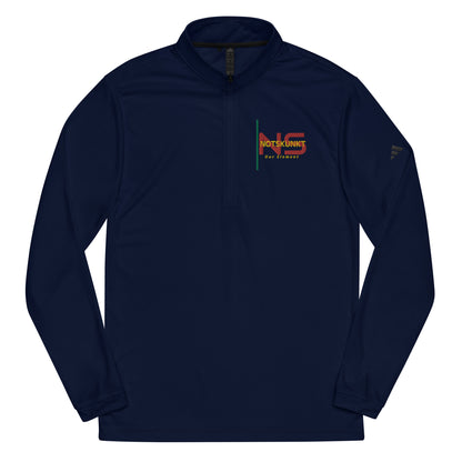 Embroidered Adidas Quarter zip pullover