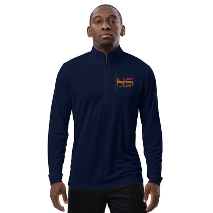 Embroidered Adidas Quarter zip pullover