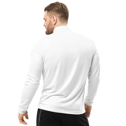 Embroidered Adidas Quarter zip pullover