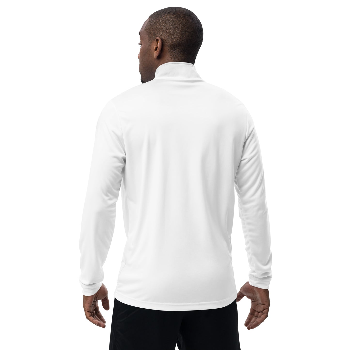 Embroidered Adidas Quarter zip pullover