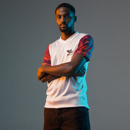Recycled unisex sports jersey red
