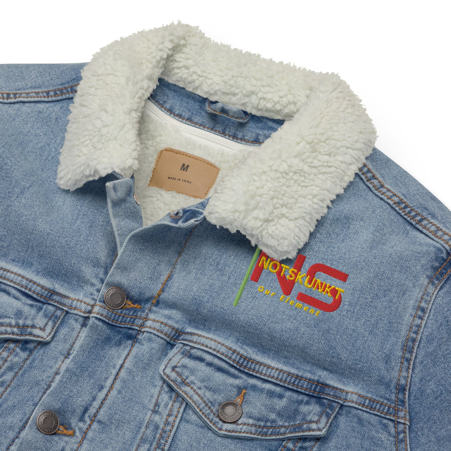 Unisex denim sherpa jacket